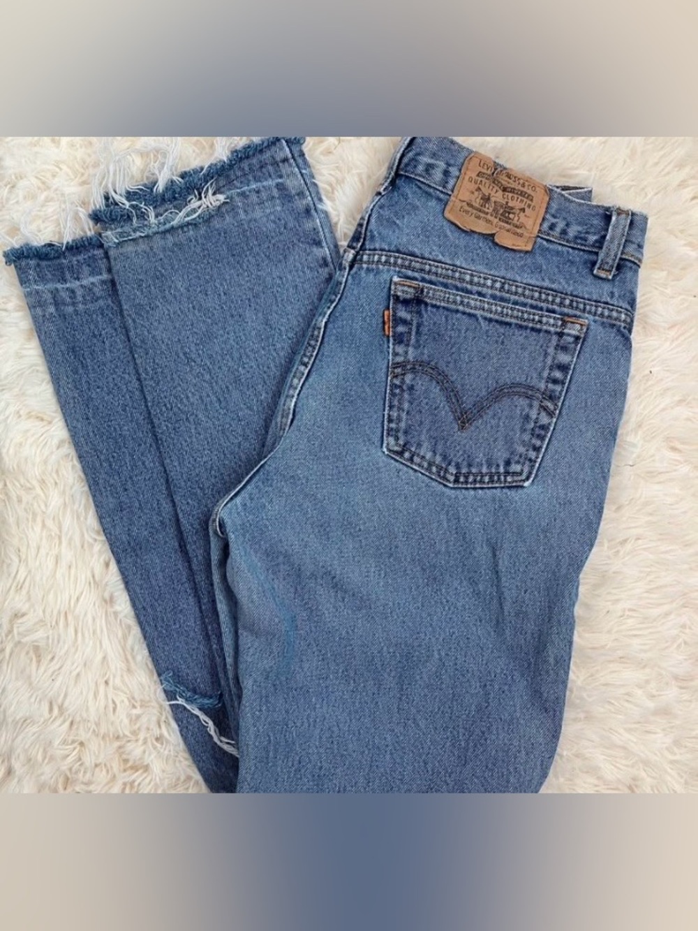 Vintage Women’s Levi’s Orange Tab Distressed Jeans